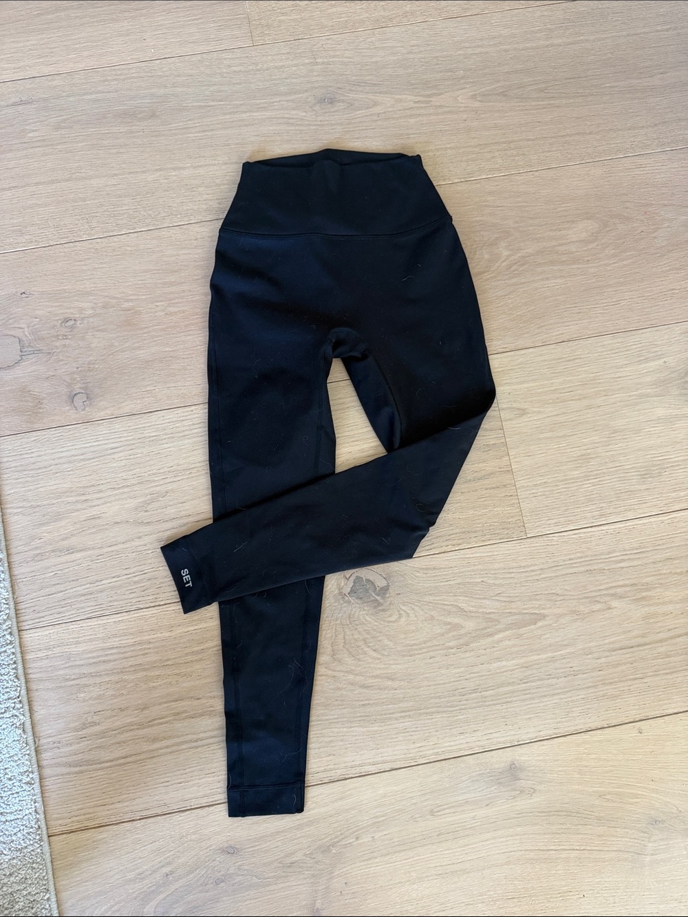 Set Active Black High-Waist Leggings